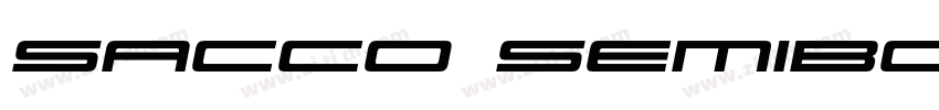 Sacco SemiBold Ultra字体转换